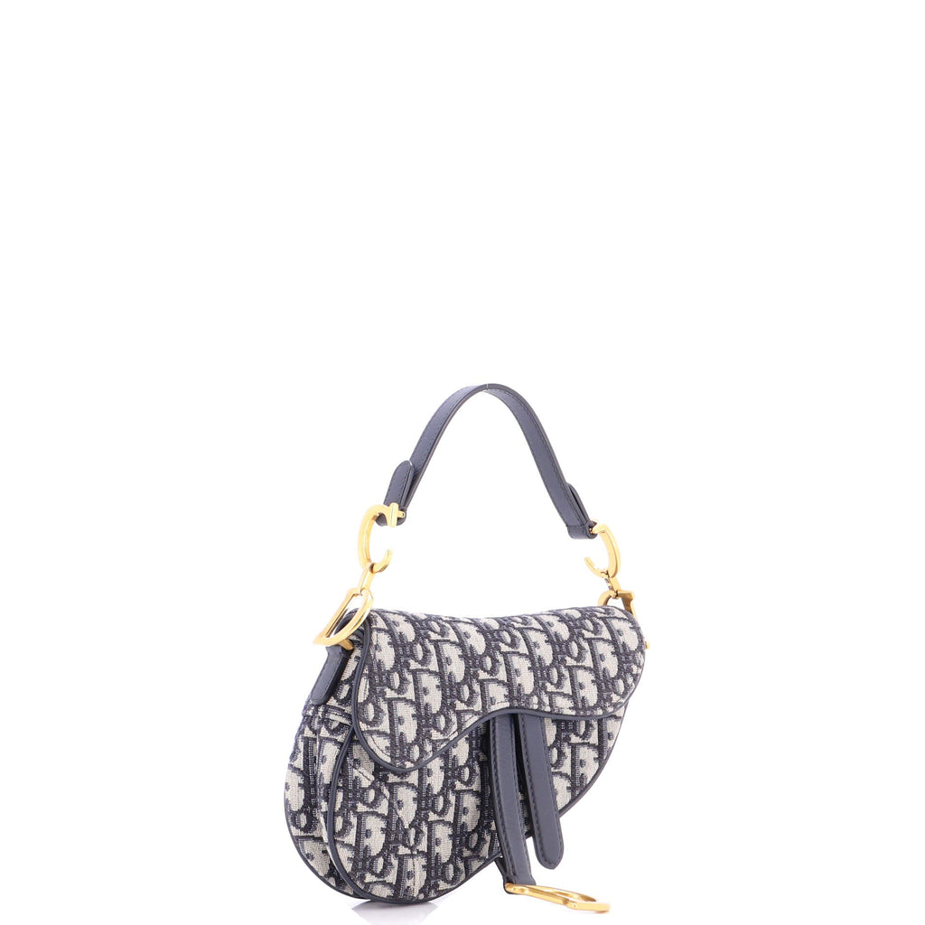 Saddle Handbag Oblique Canvas Mini