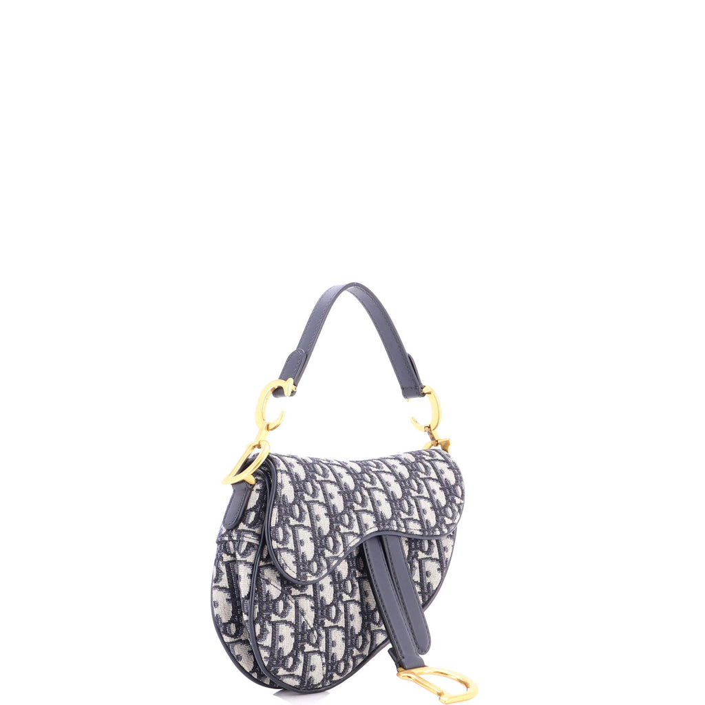 Saddle Handbag Oblique Canvas Mini