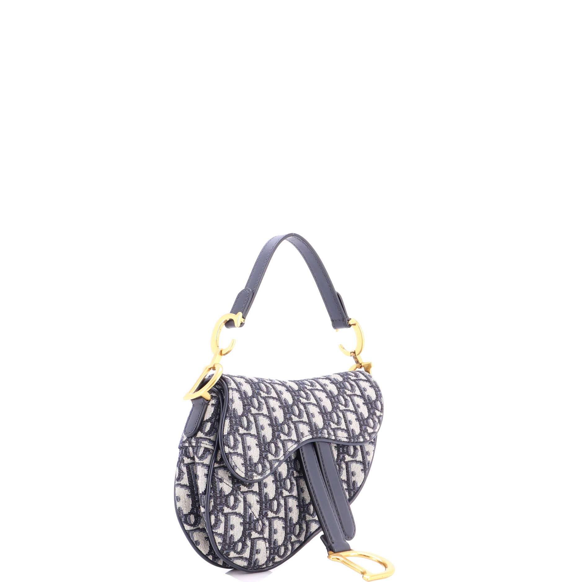 Saddle Handbag Oblique Canvas Mini