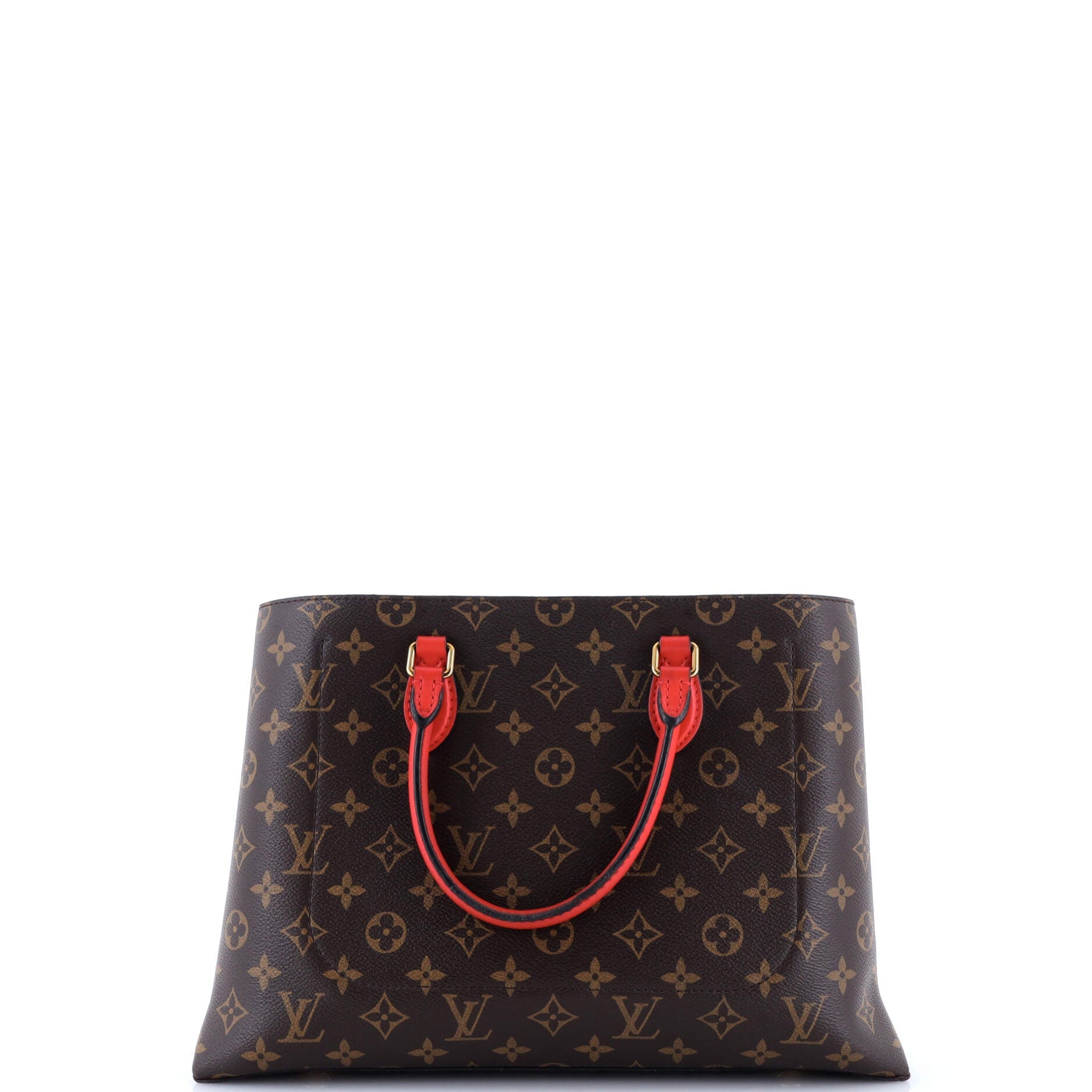 Flower Tote Monogram Canvas with Leather