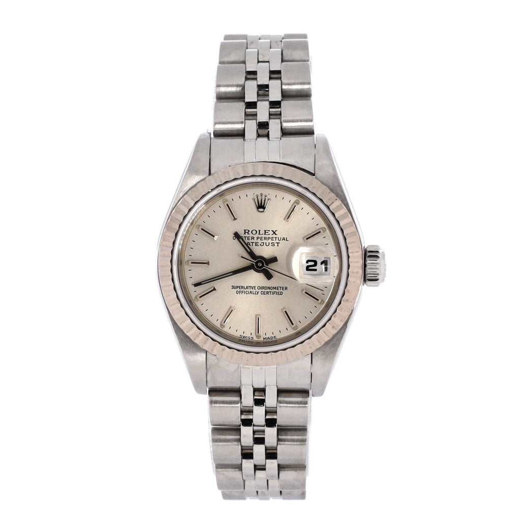 Oyster Perpetual Datejust Automatic Watch Stainless Steel and White Gold 26