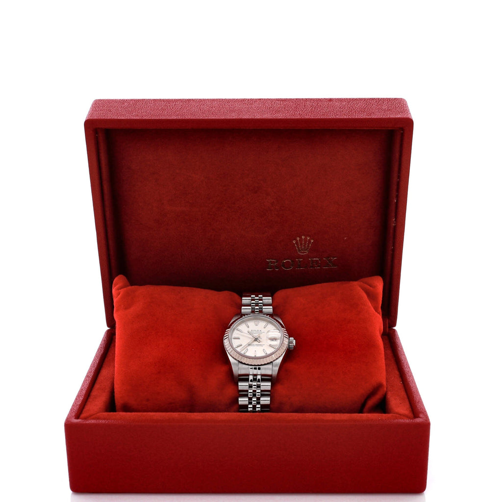 Oyster Perpetual Datejust Automatic Watch Stainless Steel and White Gold 26