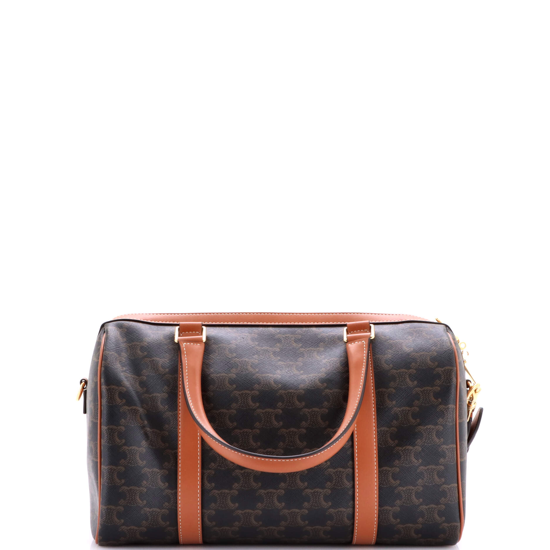 Boston Bag Triomphe Coated Canvas Medium