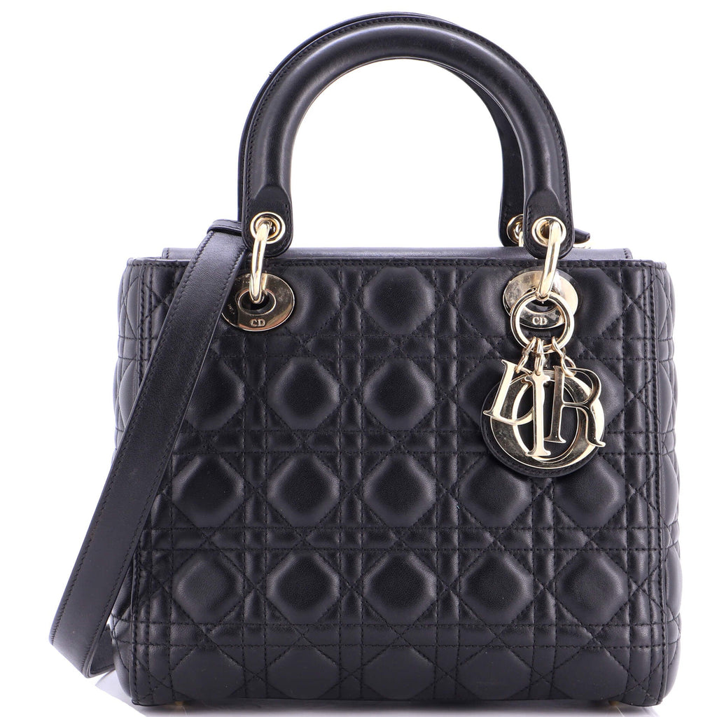 Lady Dior Bag Cannage Quilt Lambskin Medium