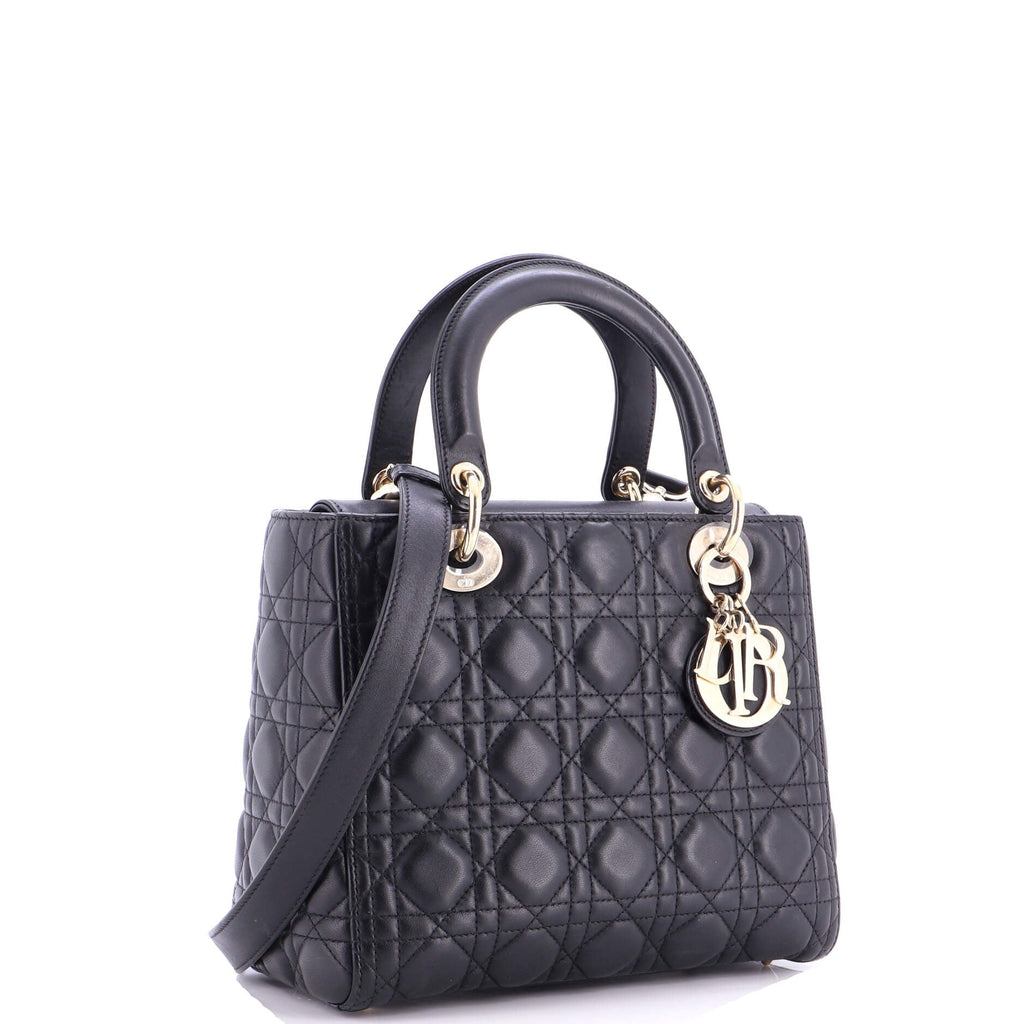 Lady Dior Bag Cannage Quilt Lambskin Medium