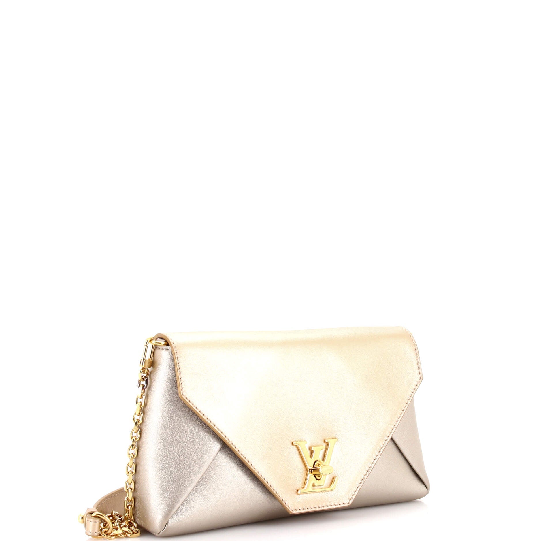 Love Note Chain Clutch Leather