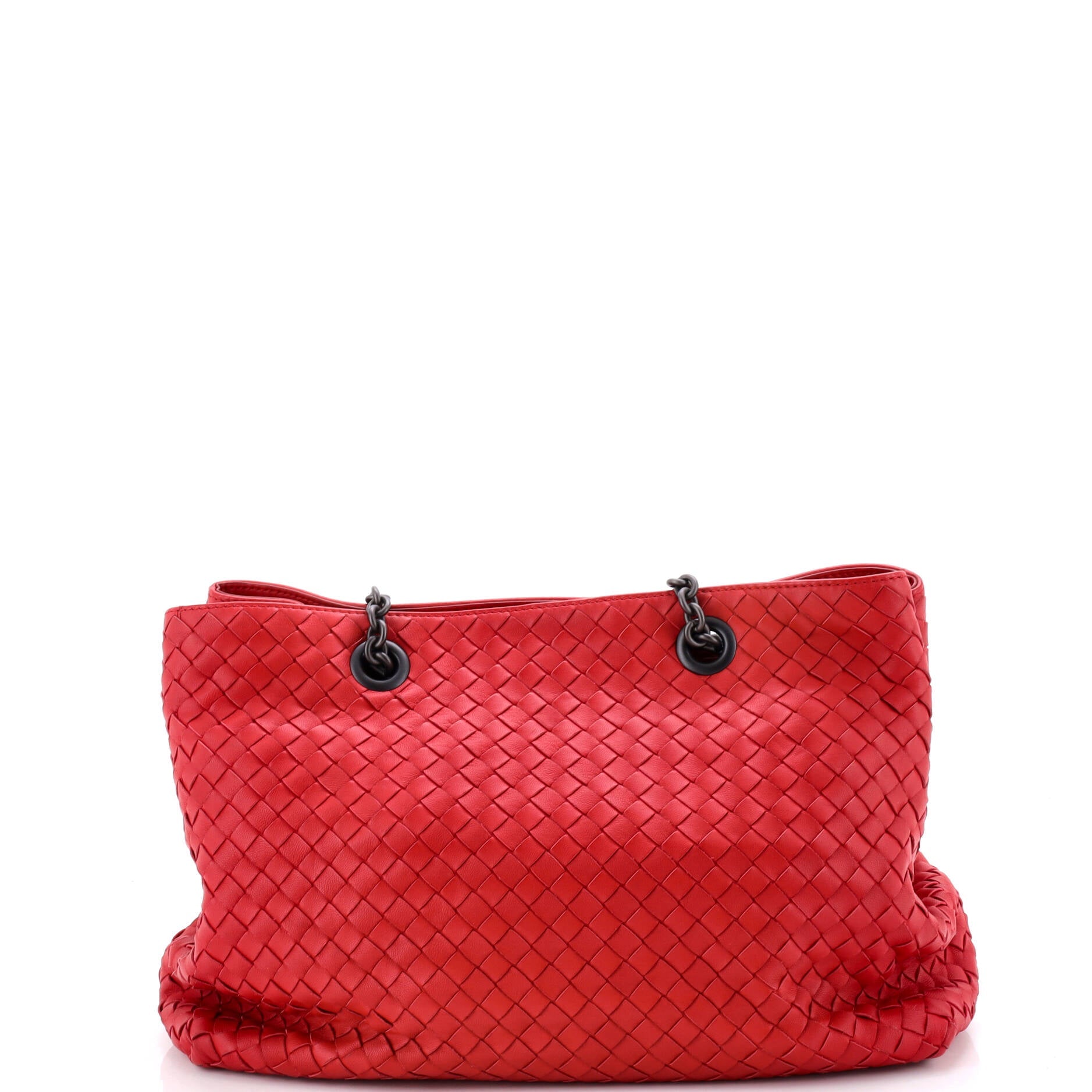 Double Chain Tote Intrecciato Nappa Medium
