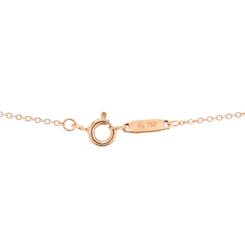Heart Lock Pendant Necklace 18K Rose Gold