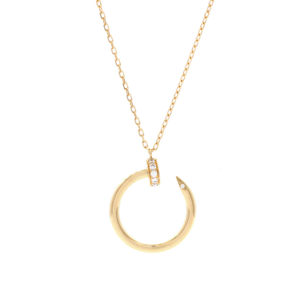 Juste un Clou Pendant Necklace 18K Yellow Gold with Diamonds