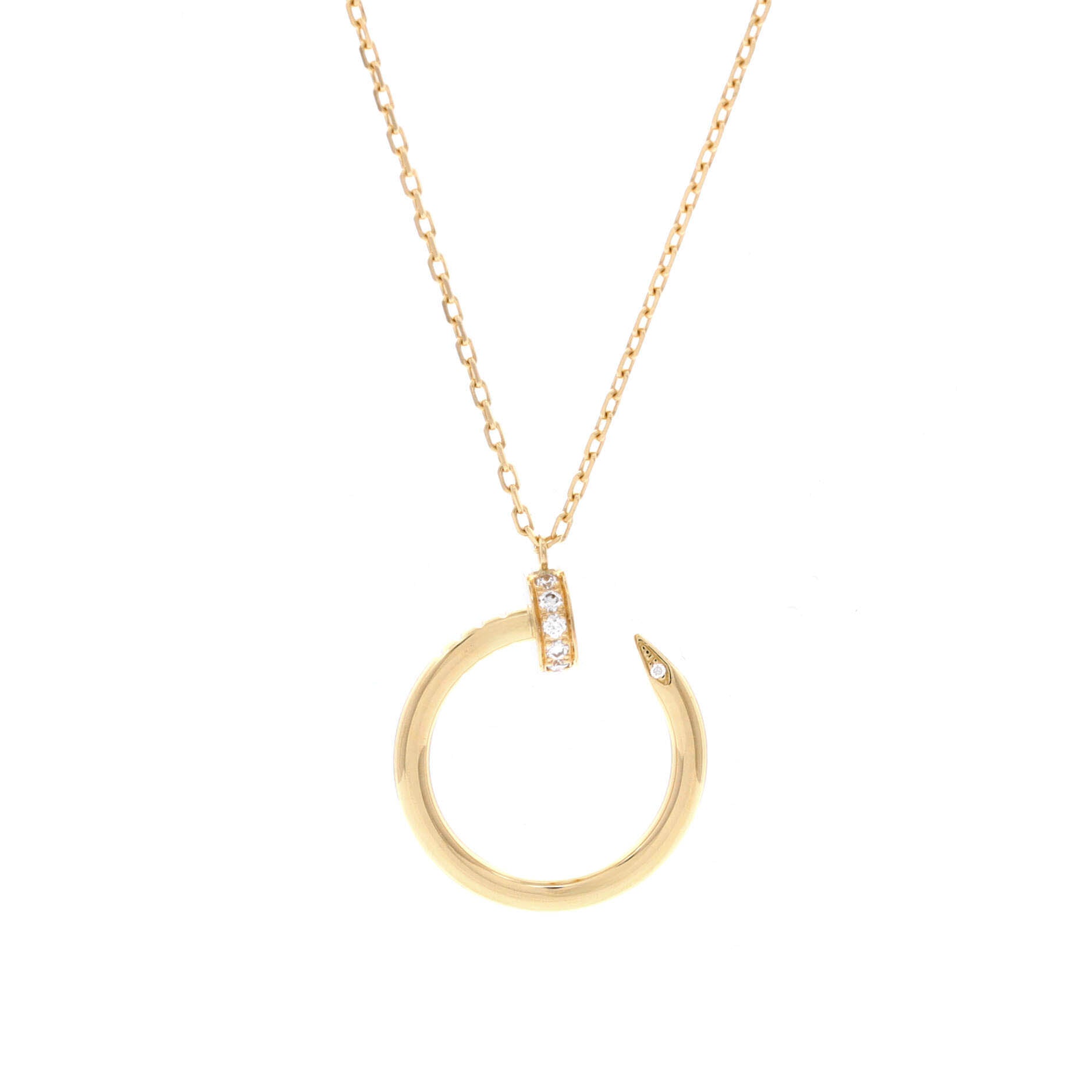 Juste un Clou Pendant Necklace 18K Yellow Gold with Diamonds