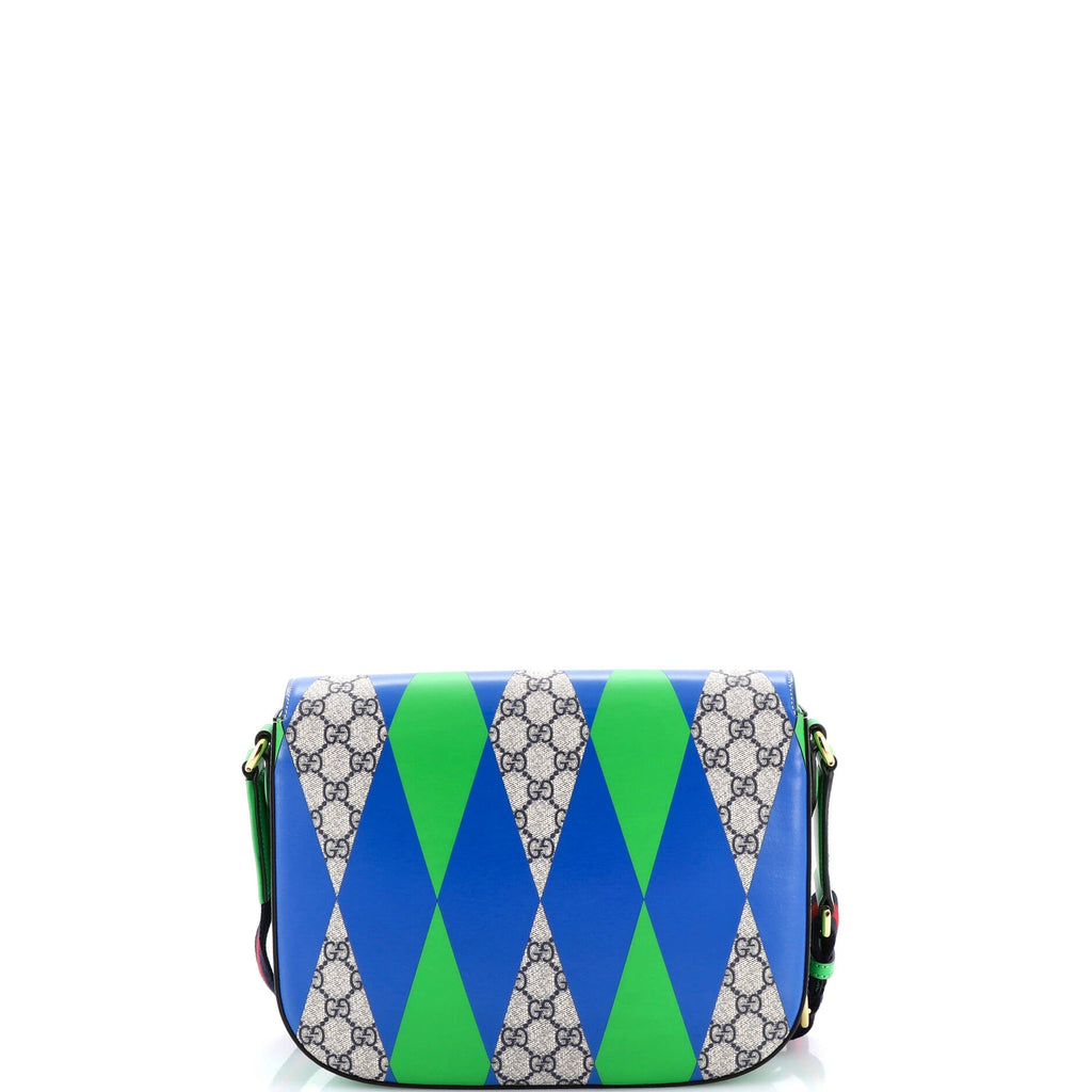 Horsebit 1955 Shoulder Bag Printed GG Coated Canvas Large