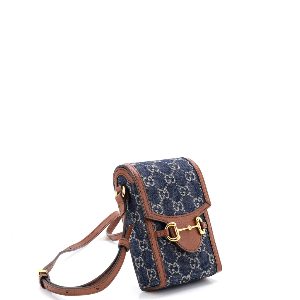 Horsebit 1955 Crossbody Bag GG Denim Mini
