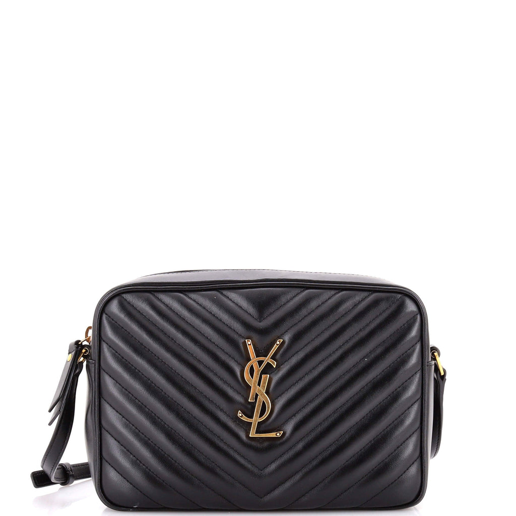 Lou Camera Bag Matelasse Chevron Leather Small