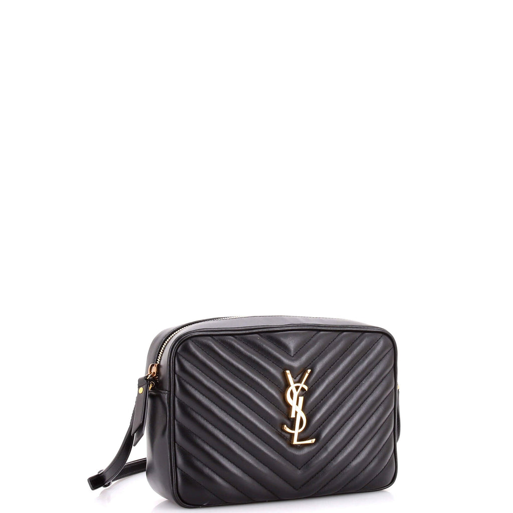 Lou Camera Bag Matelasse Chevron Leather Small