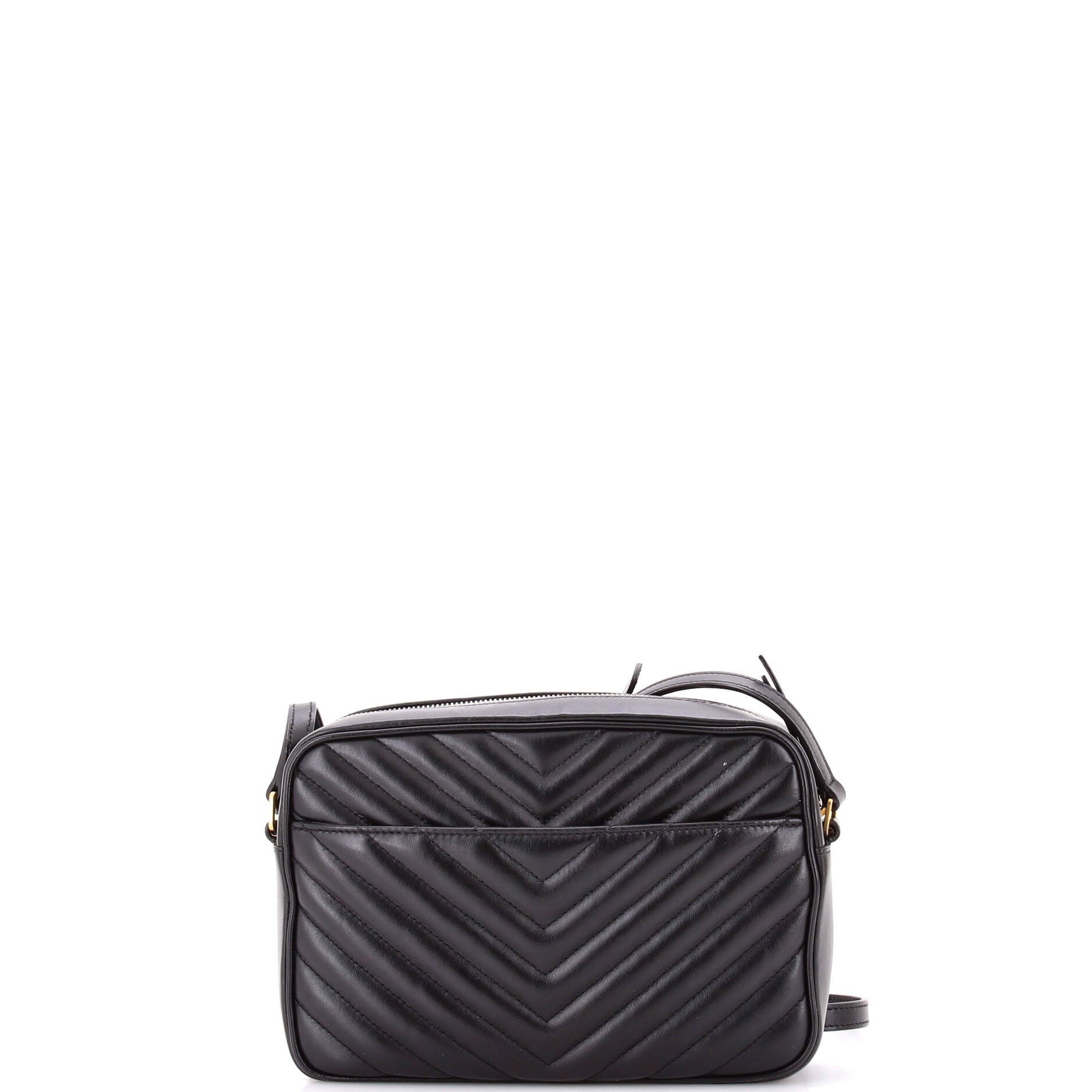 Lou Camera Bag Matelasse Chevron Leather Small