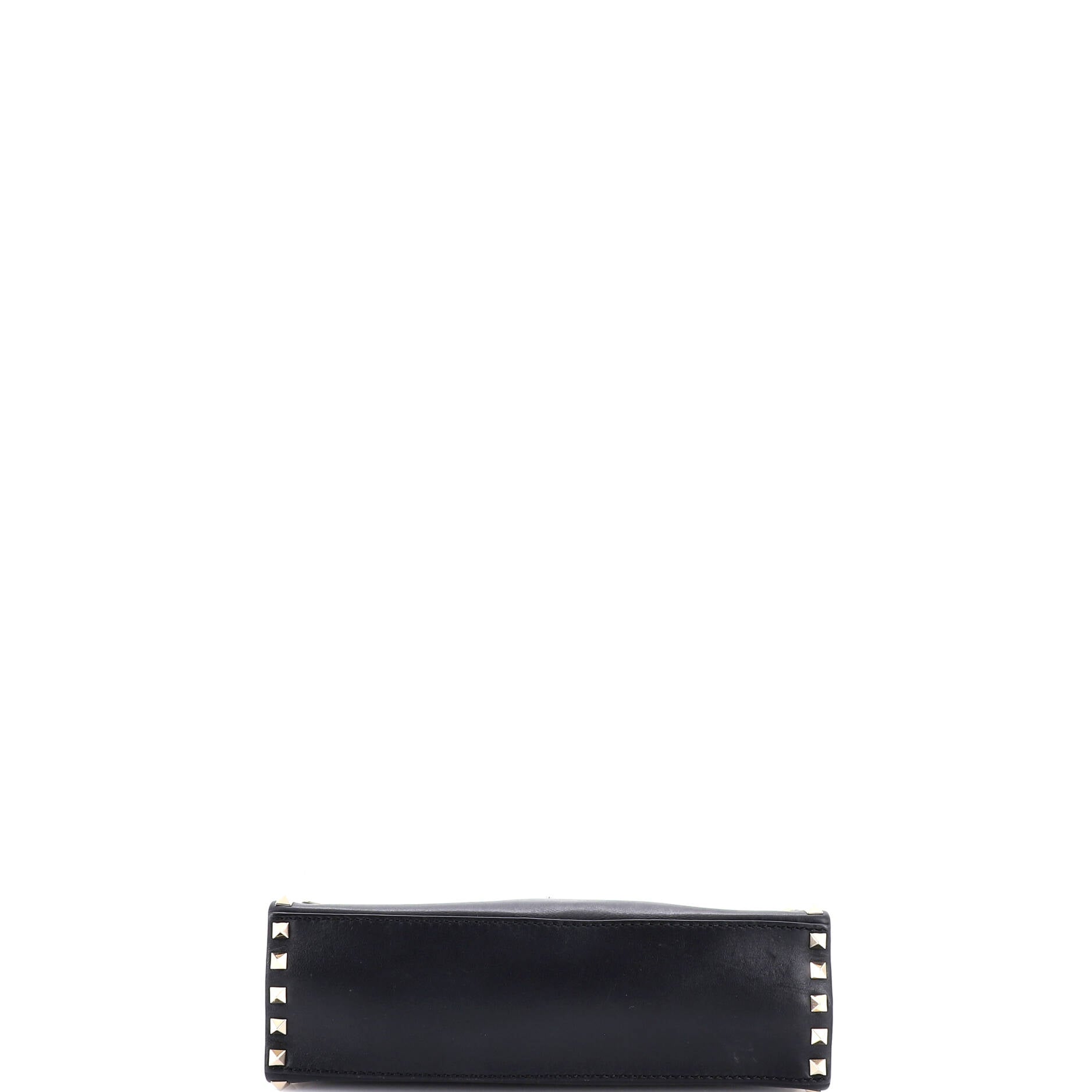 Rockstud Flip Lock Flap Bag Leather Large