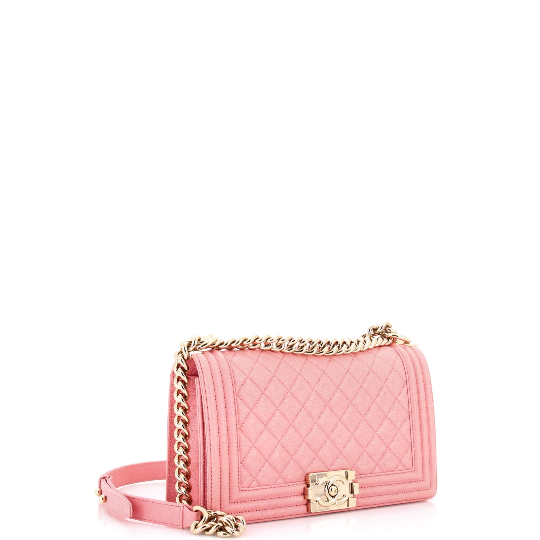 Boy Flap Bag Quilted Caviar Old Medium