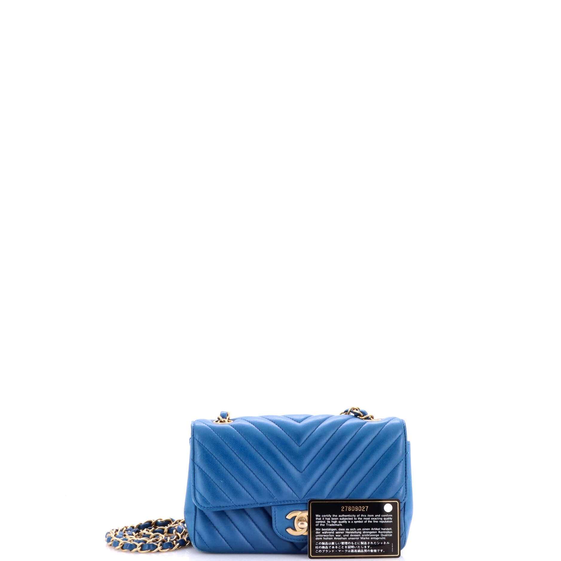 Classic Single Flap Bag Chevron Lambskin Mini