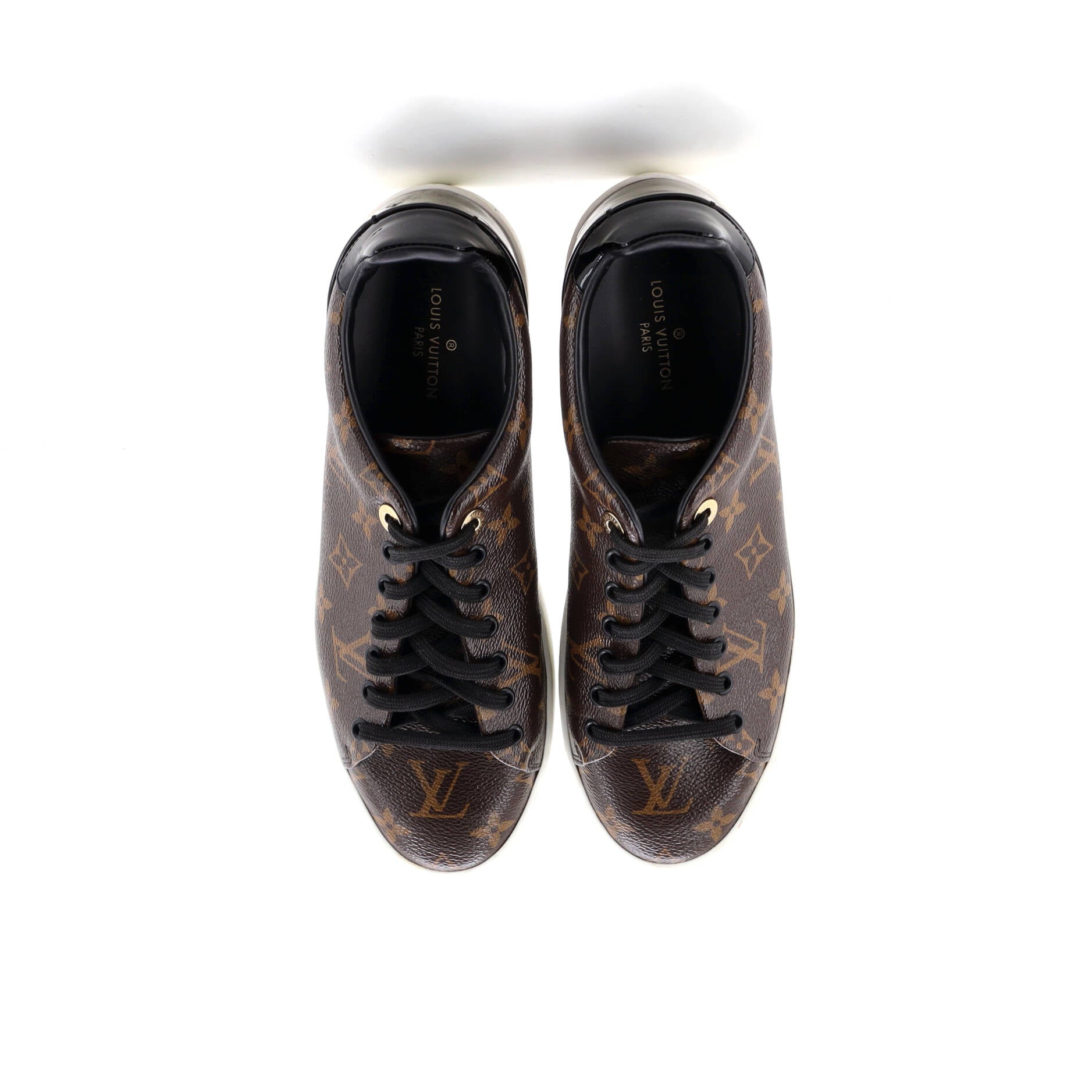 Women's FrontRow Sneakers Monogram Canvas with Patent