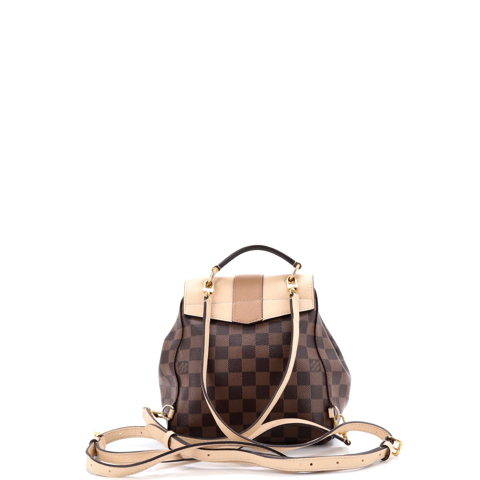 Clapton Backpack Damier and Leather