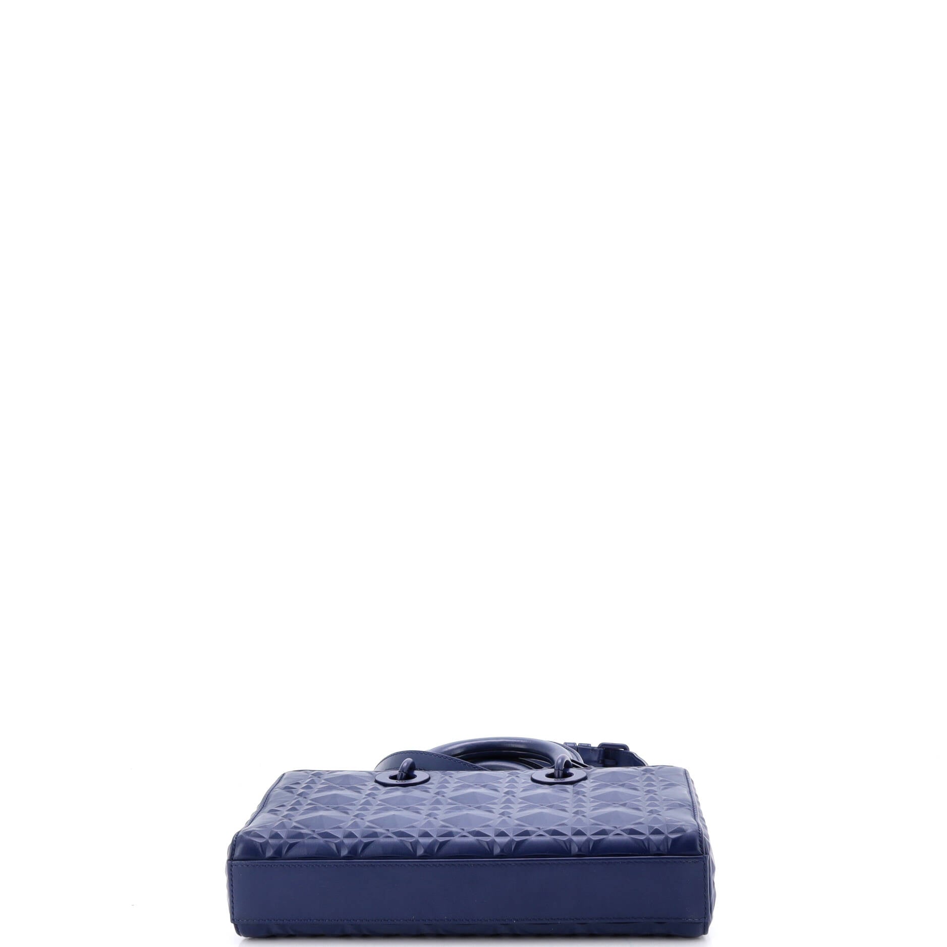 Ultra Matte Lady D-Joy Bag Diamond Motif Cannage Calfskin Medium
