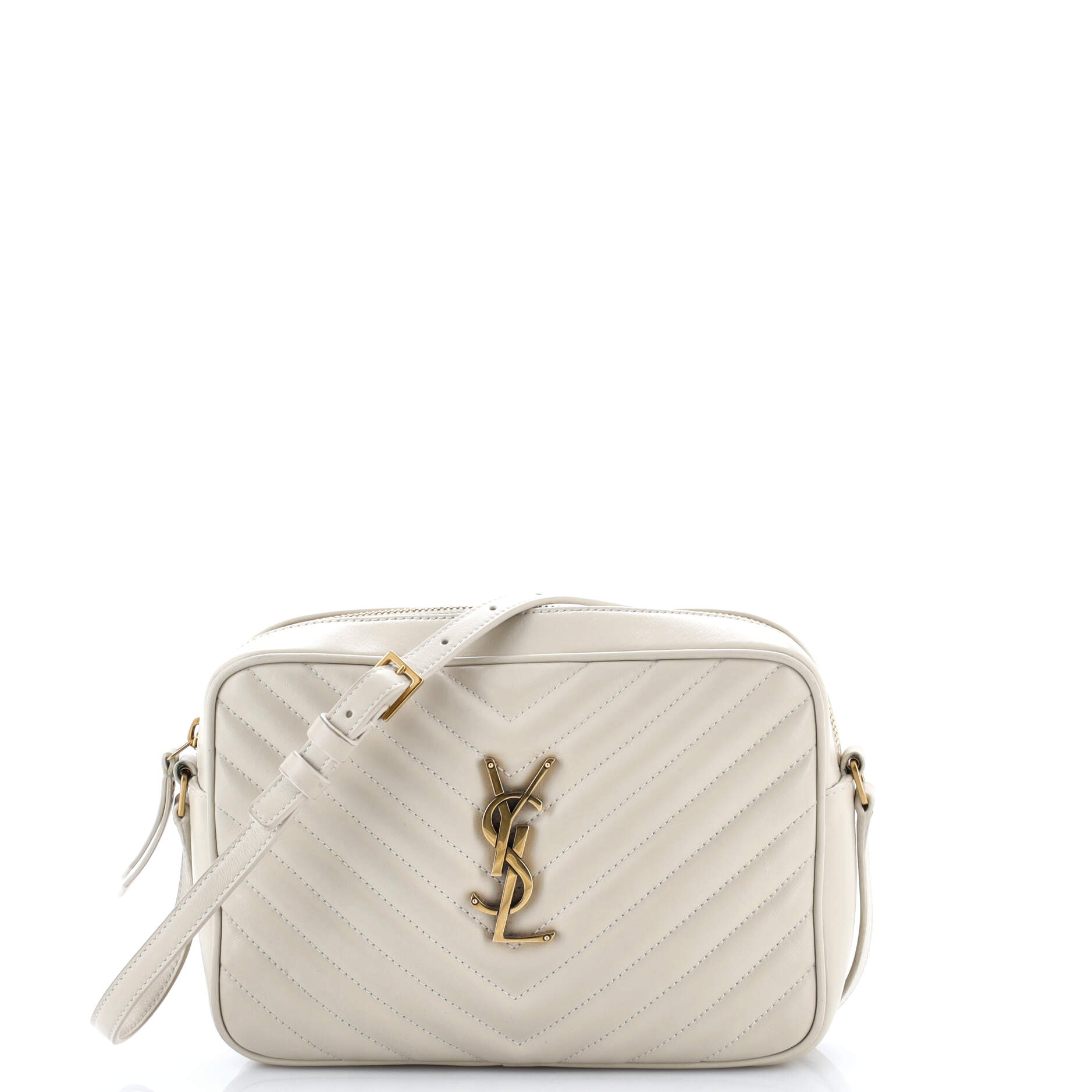 Lou Camera Bag Matelasse Chevron Leather Small