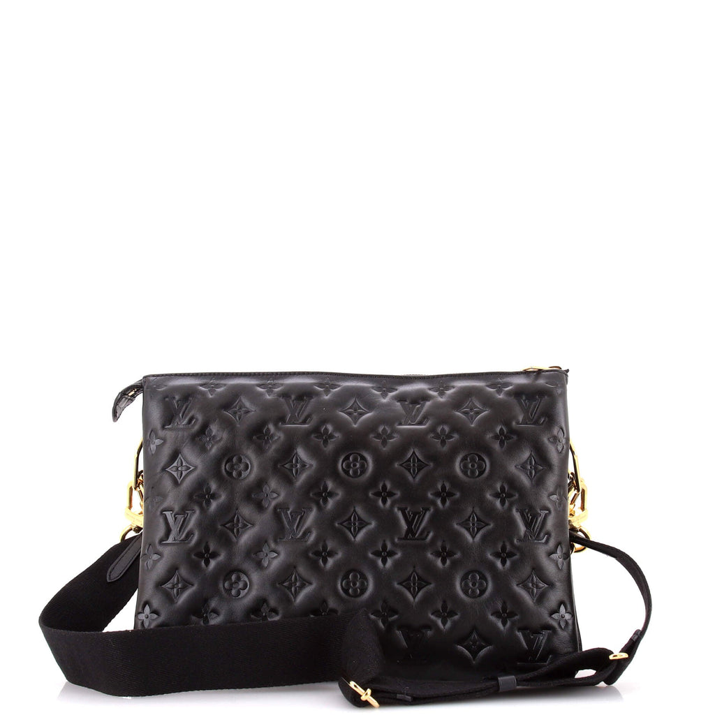 Coussin Bag Monogram Embossed Lambskin MM