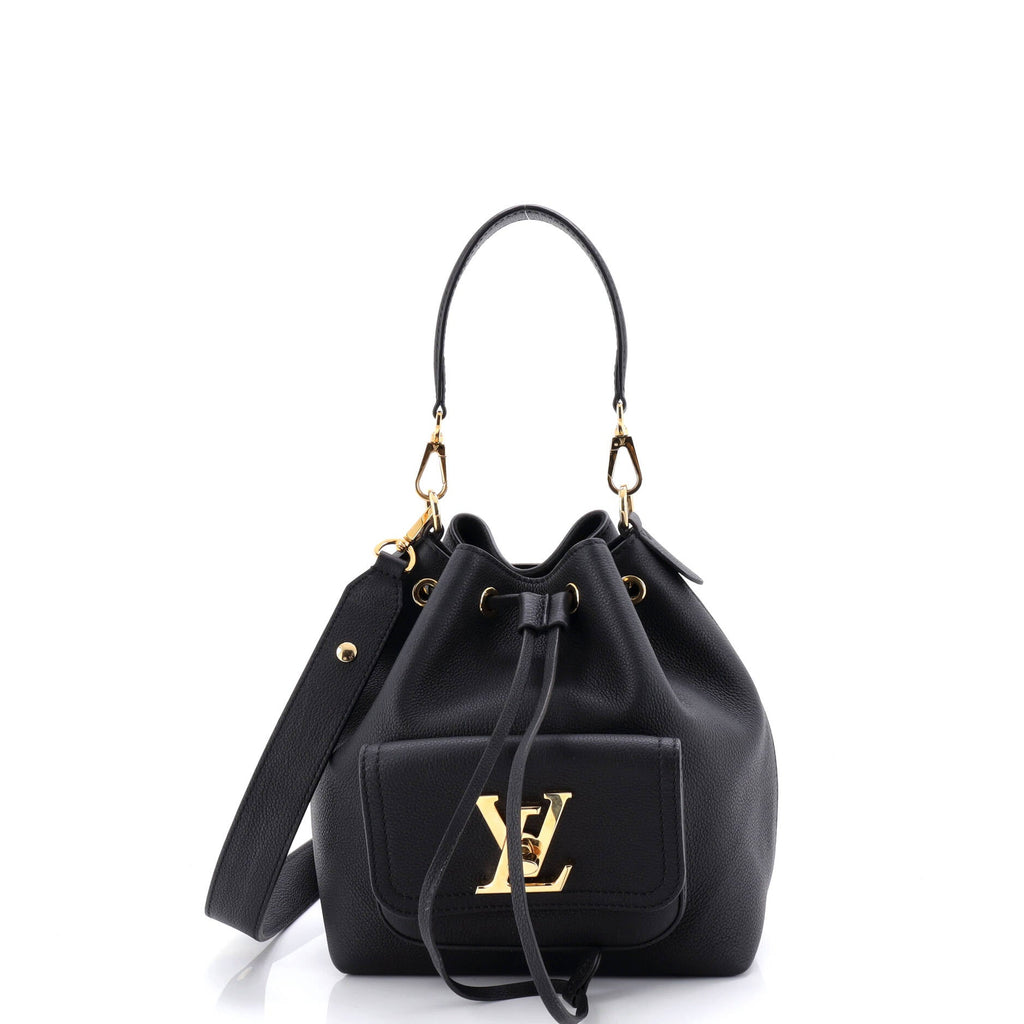 Lockme Pocket Bucket Bag Leather