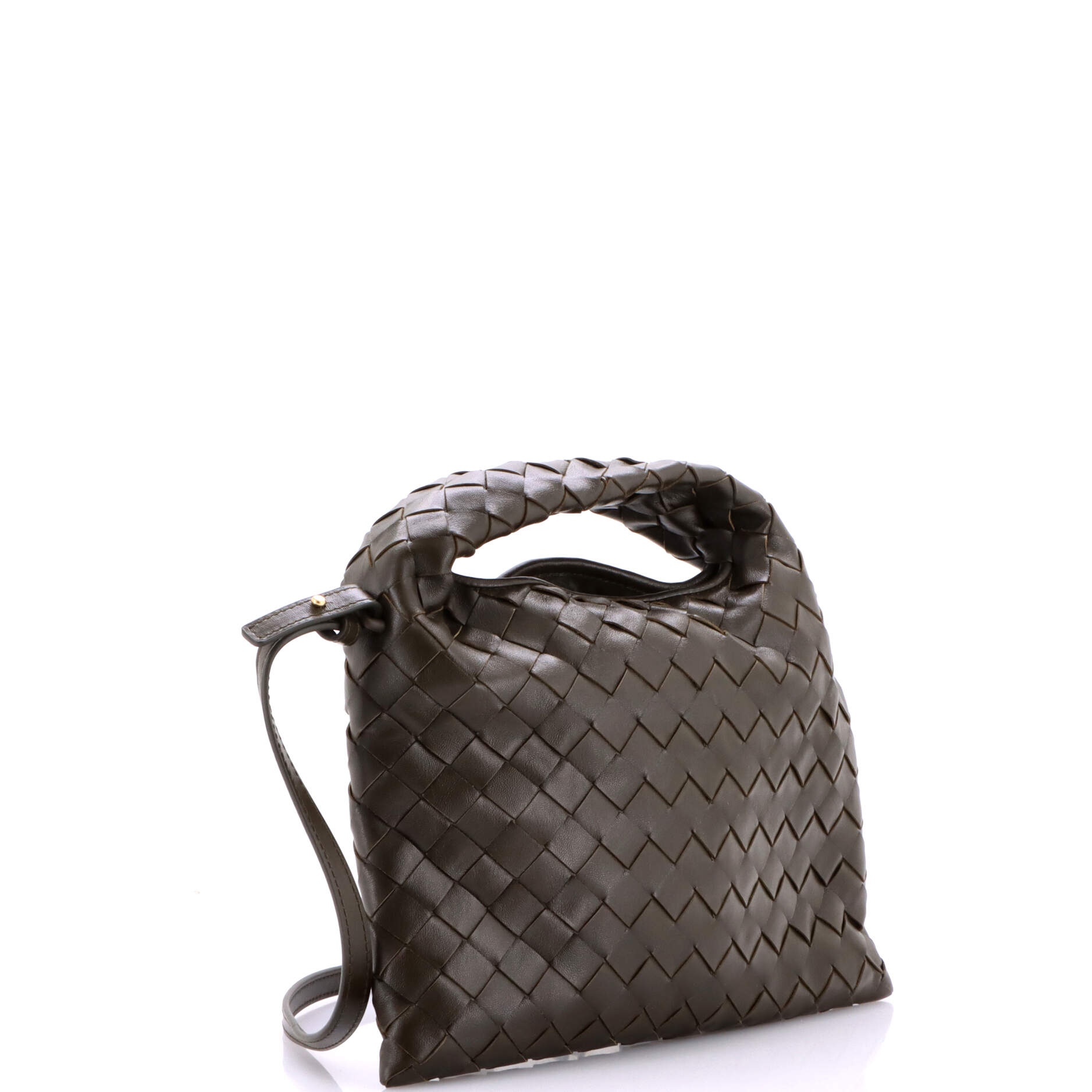 Hop Top Handle Bag Intrecciato Nappa Mini