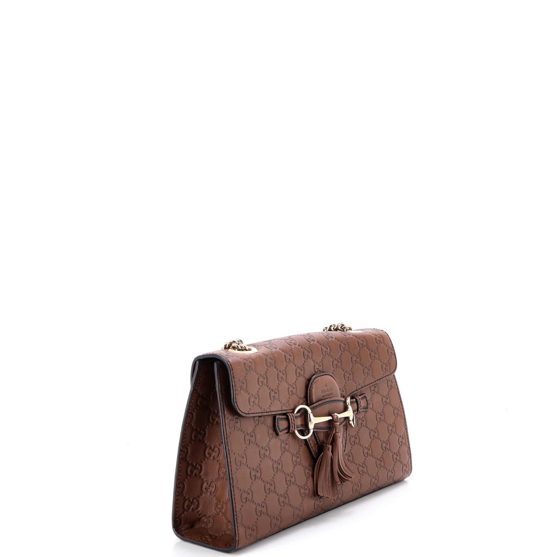 Emily Chain Flap Bag Guccissima Leather Medium