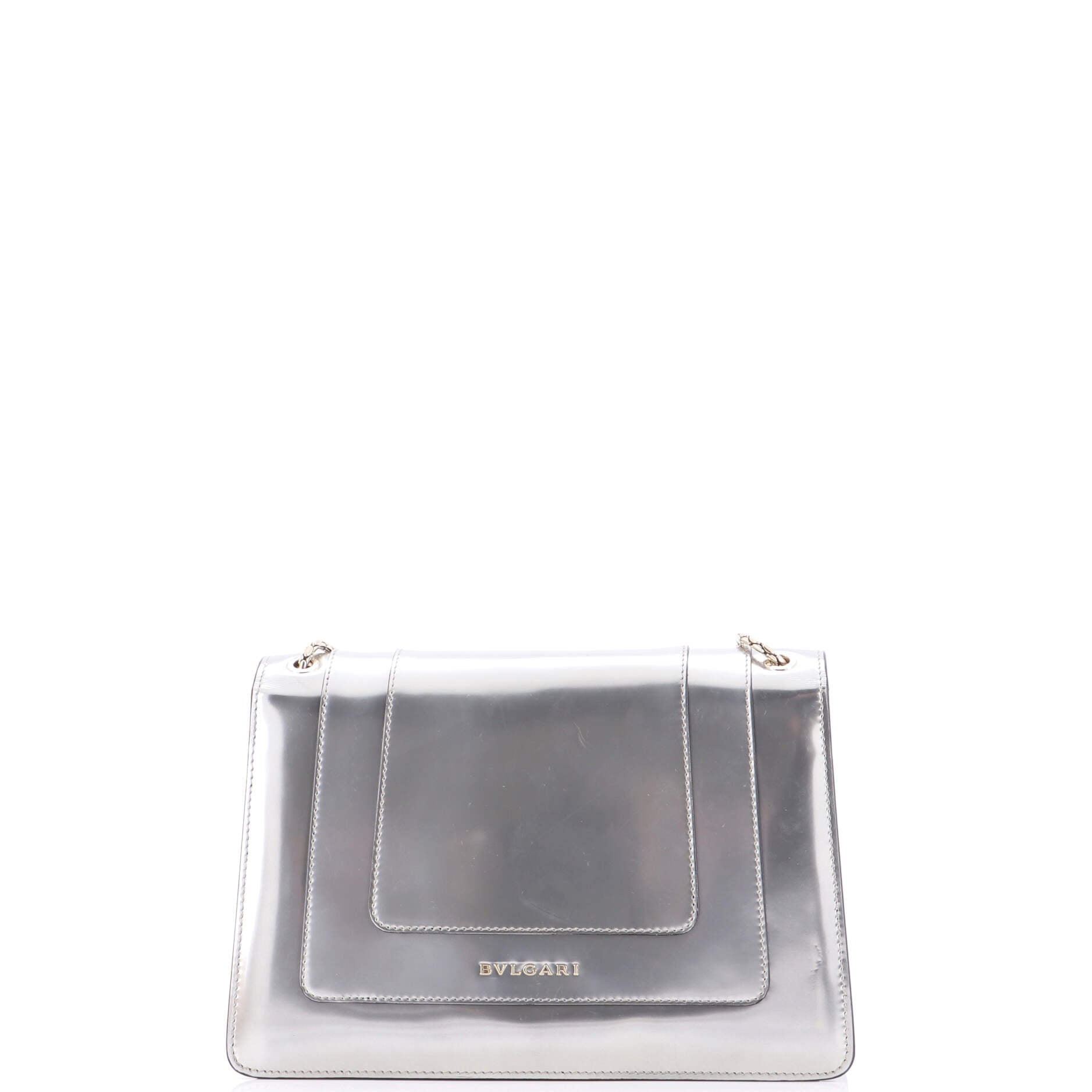 Serpenti Forever Shoulder Bag Metallic Leather Medium