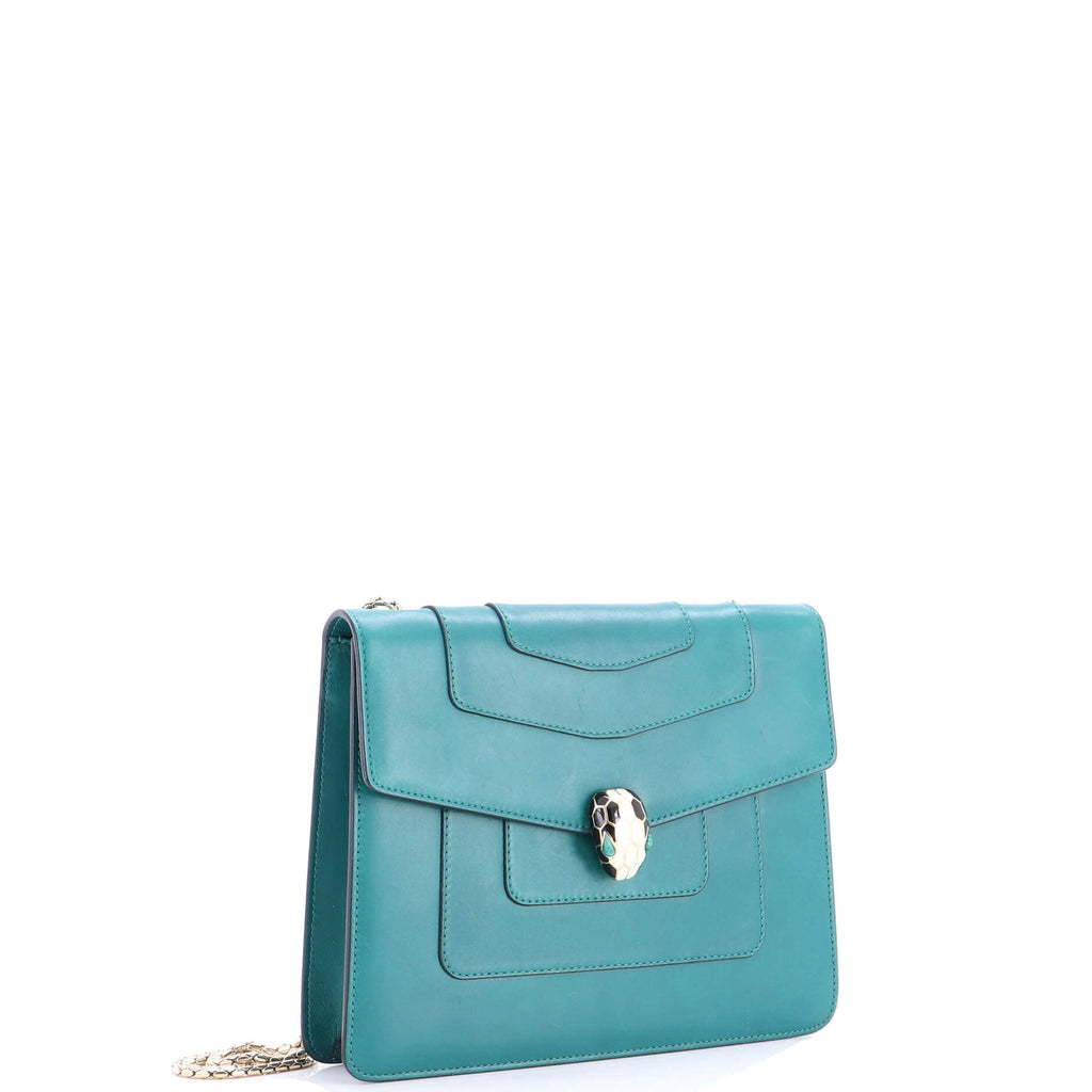 Serpenti Forever Square Shoulder Bag Leather Medium
