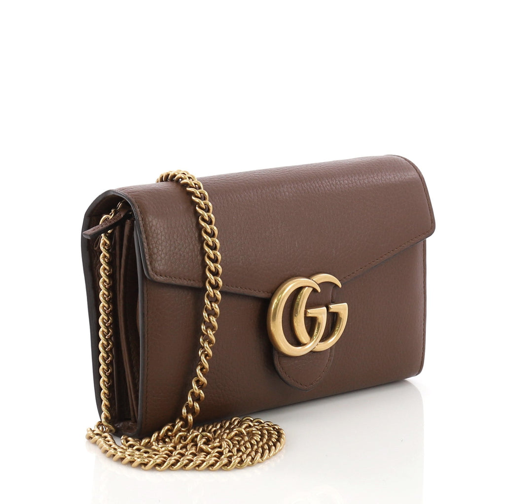 GG Marmont Chain Wallet Leather Mini