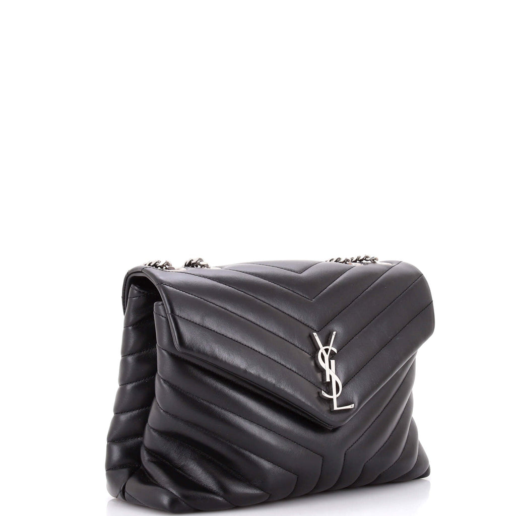 Loulou Shoulder Bag Matelasse Chevron Leather Medium