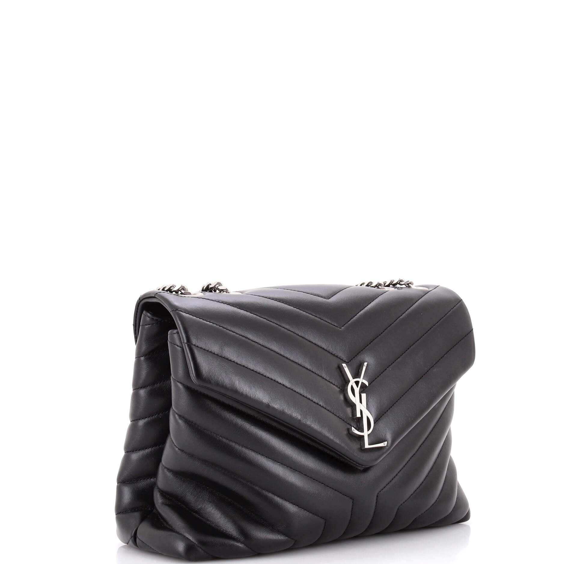 Loulou Shoulder Bag Matelasse Chevron Leather Medium
