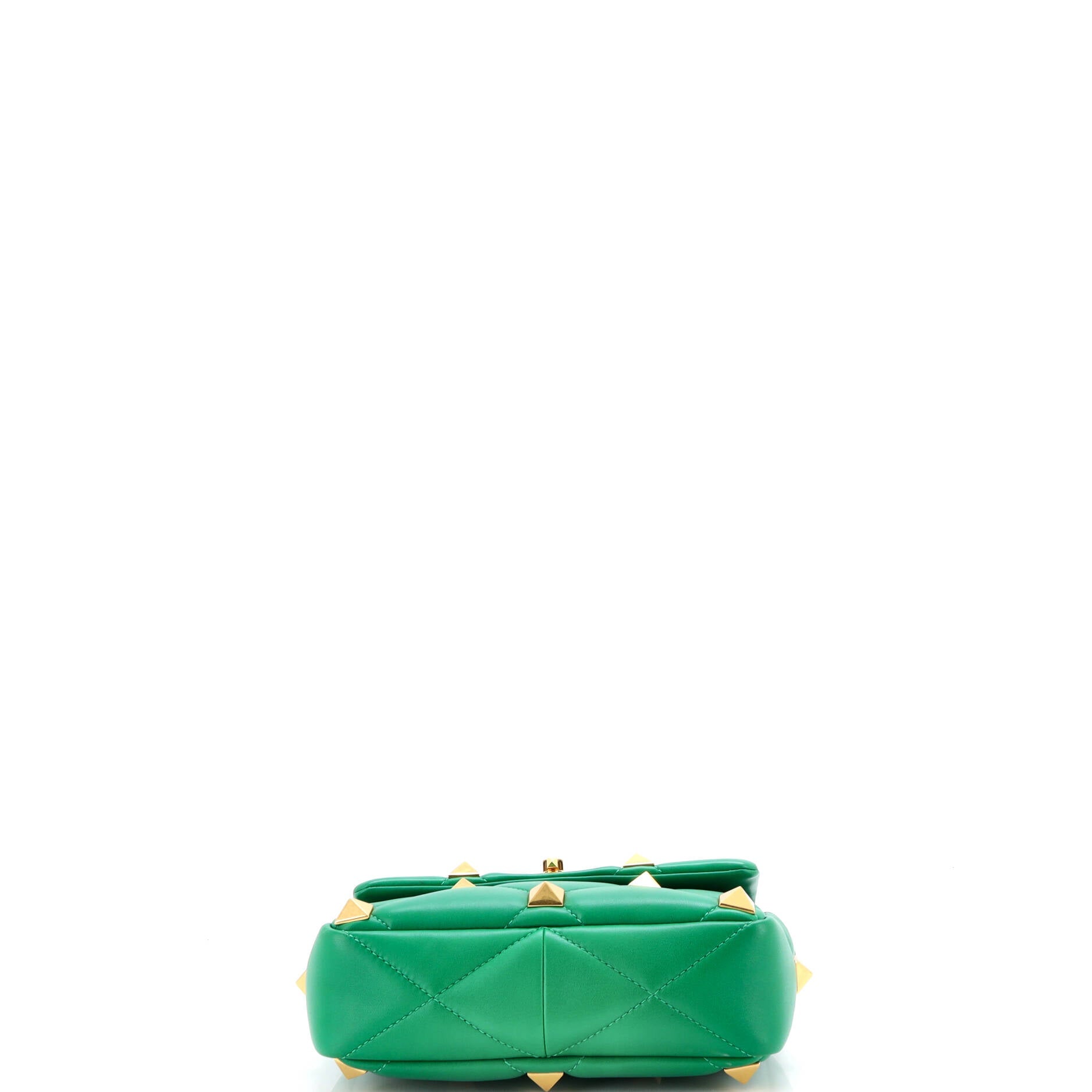 Roman Stud Flap Bag Quilted Leather Medium