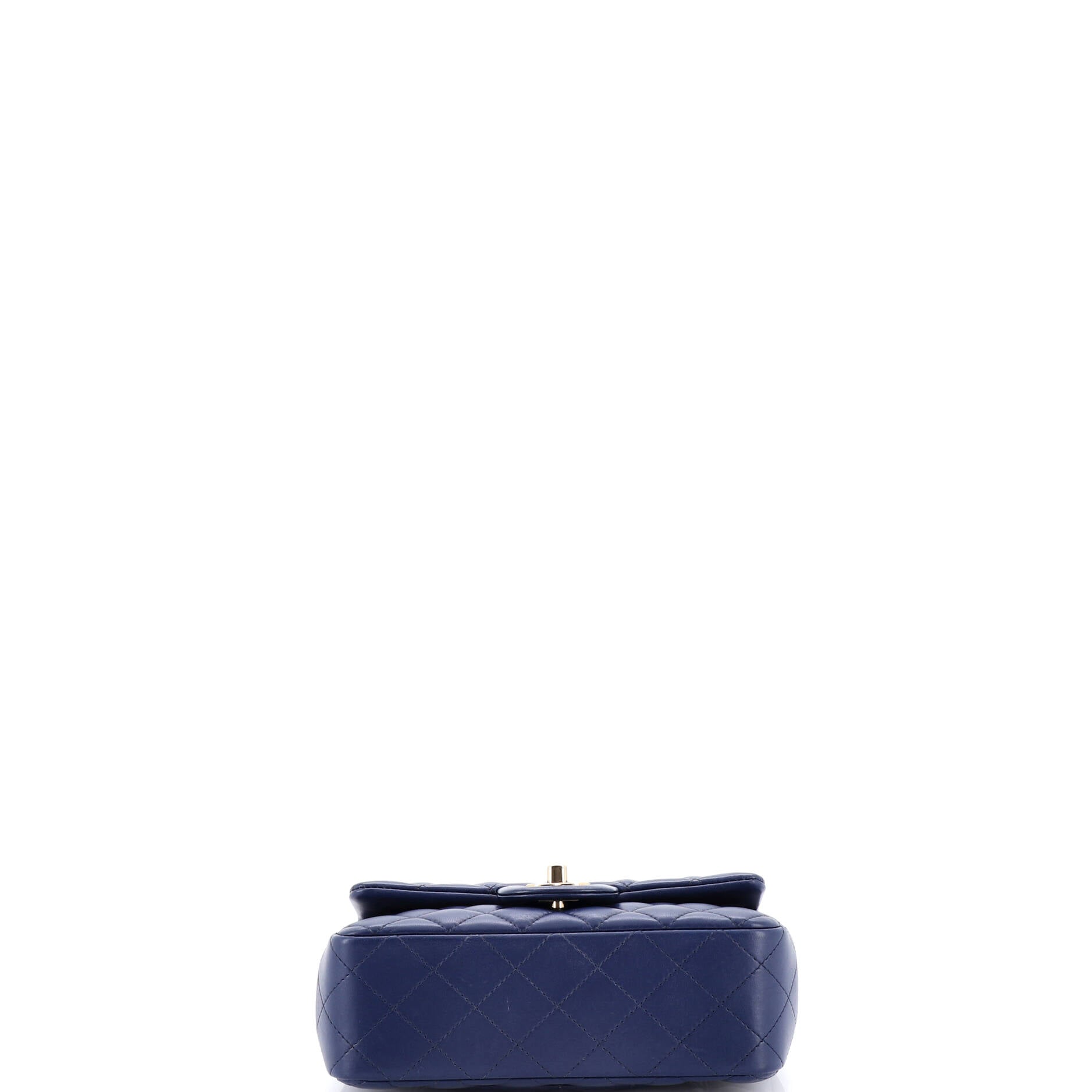 Classic Single Flap Top Handle Bag Quilted Lambskin Mini