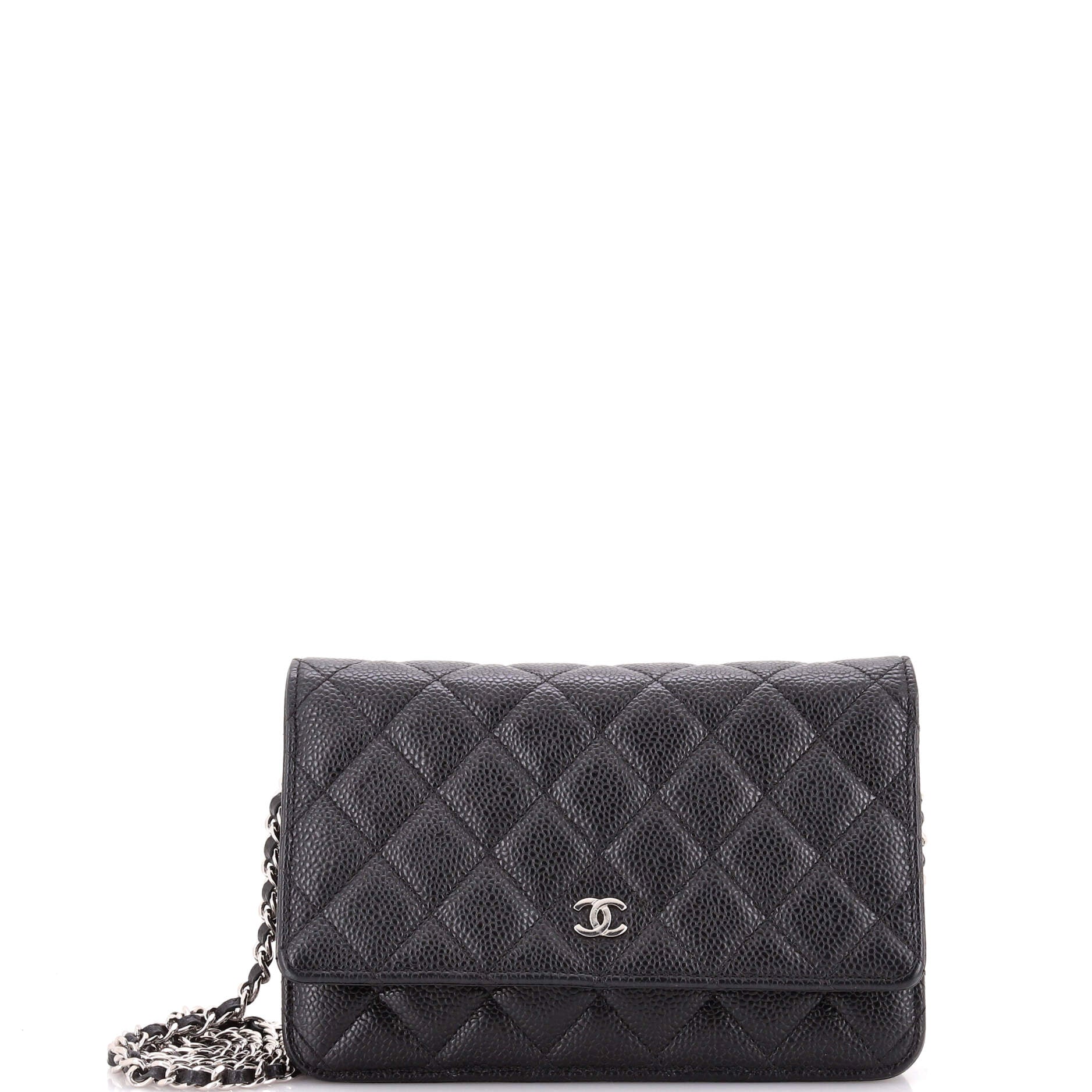 Wallet on Chain Quilted Caviar