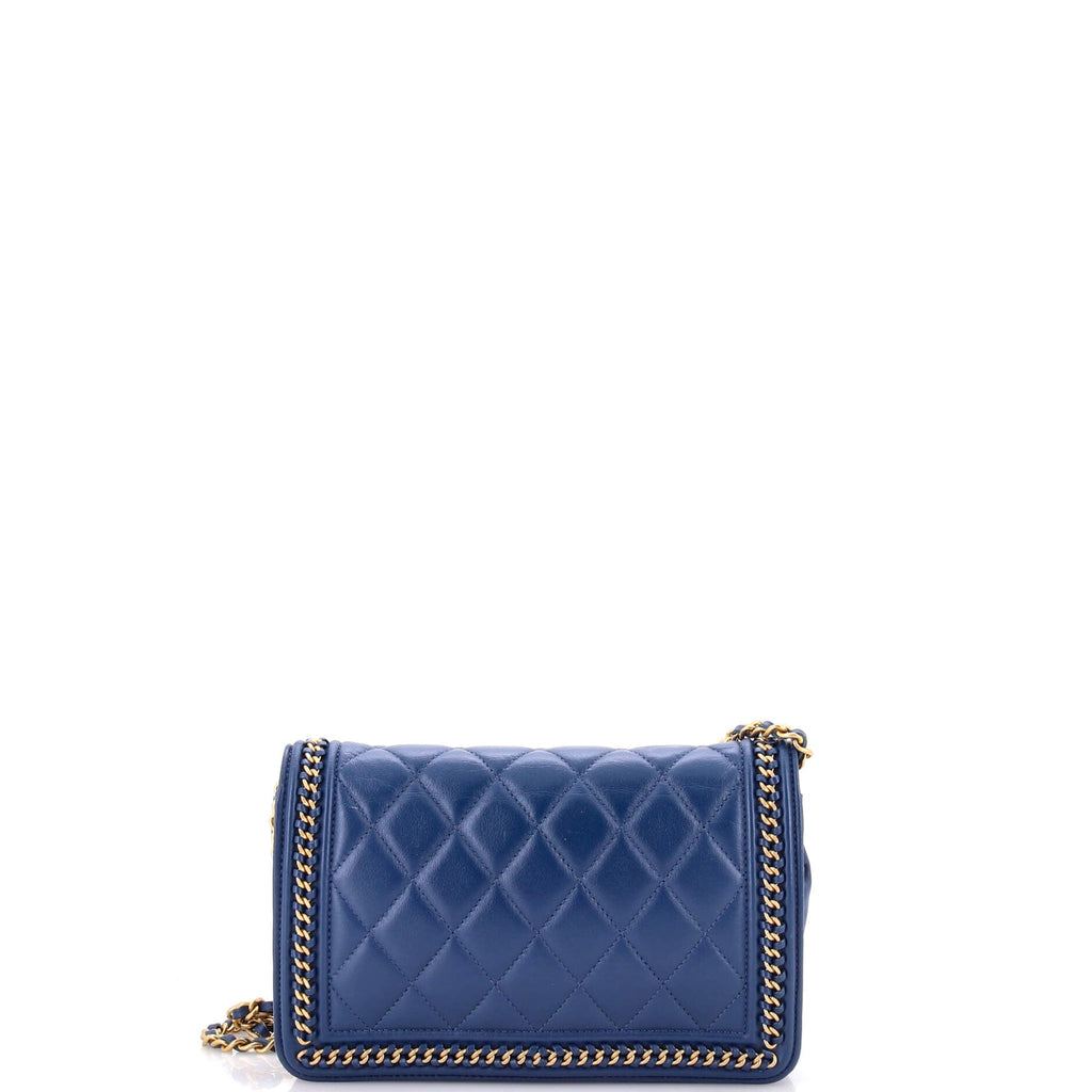 Chain Around Boy Wallet on Chain Quilted Lambskin