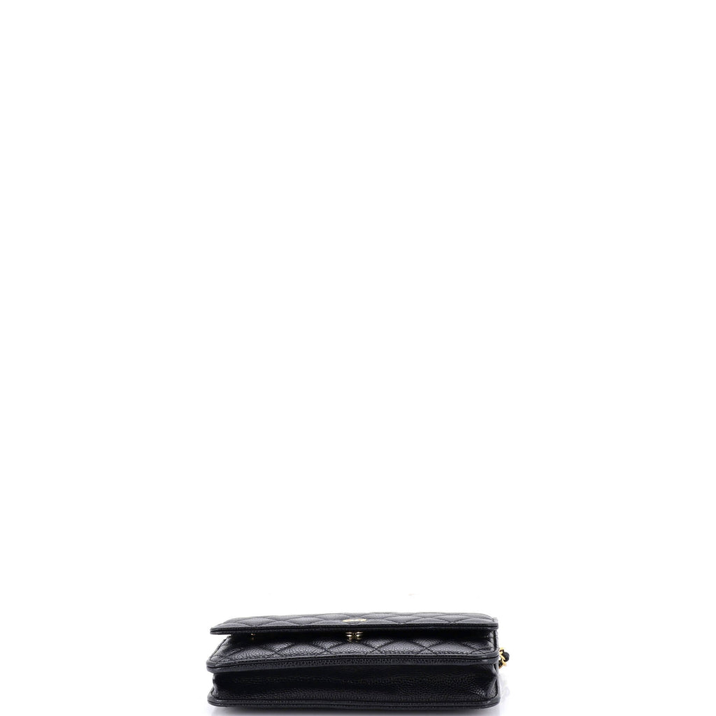 Wallet on Chain Quilted Caviar