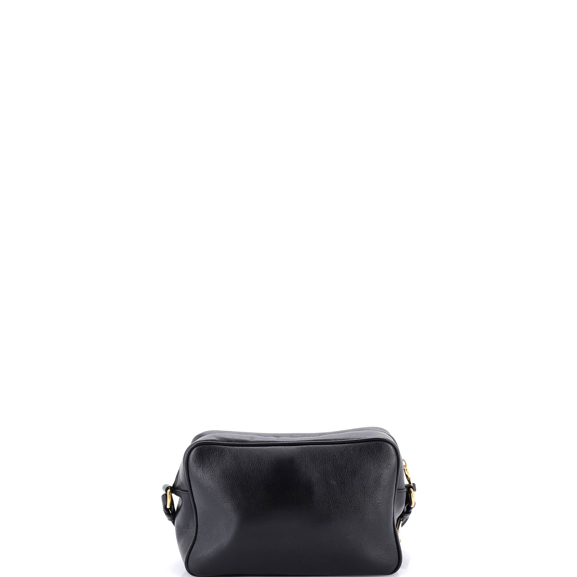 Logo Camera Bag Embossed Leather Small