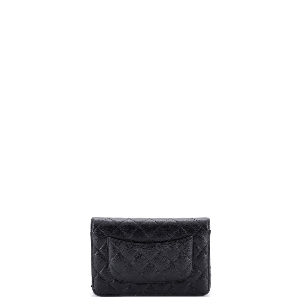 Wallet on Chain Quilted Caviar