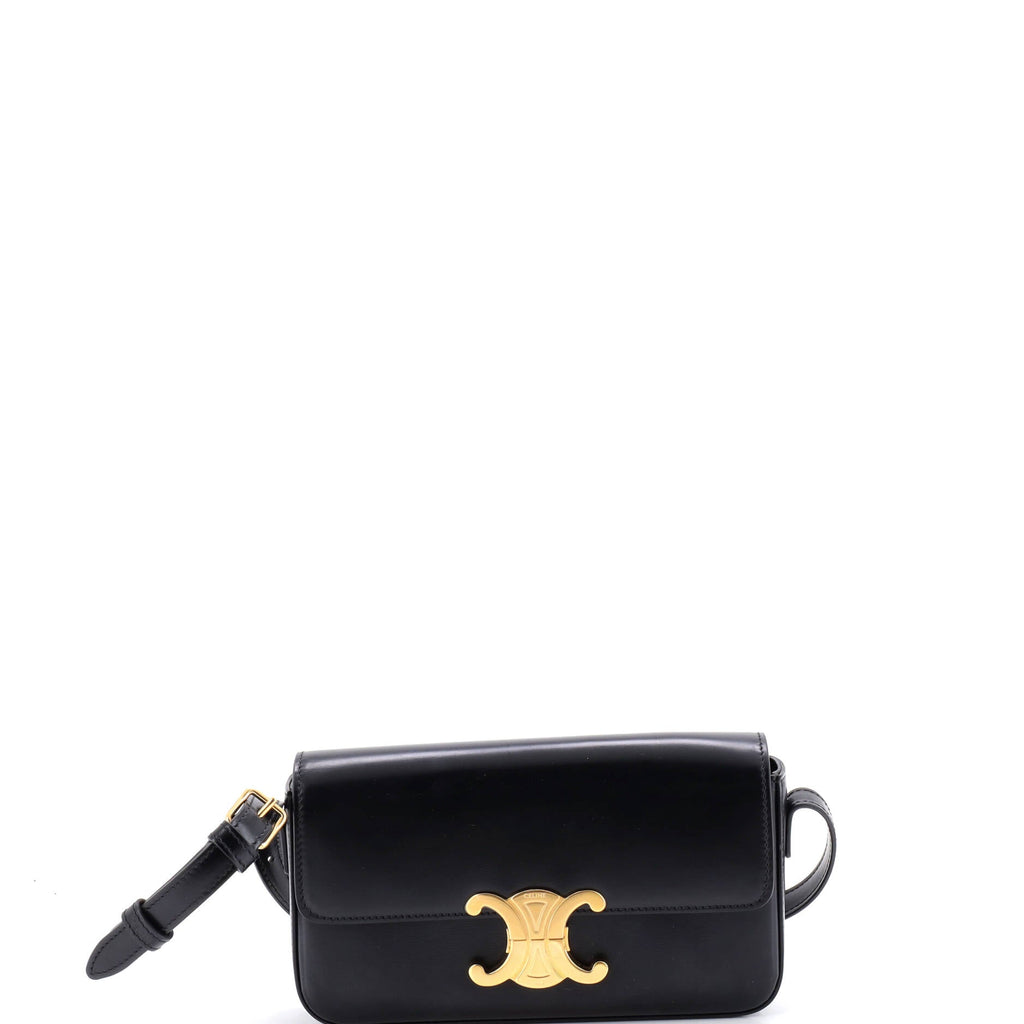 Triomphe East-West Shoulder Bag Smooth Calfskin
