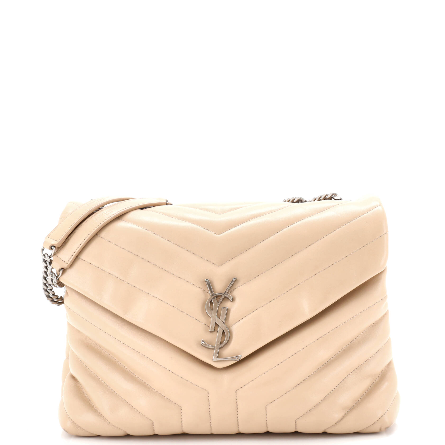 Loulou Shoulder Bag Matelasse Chevron Leather Medium