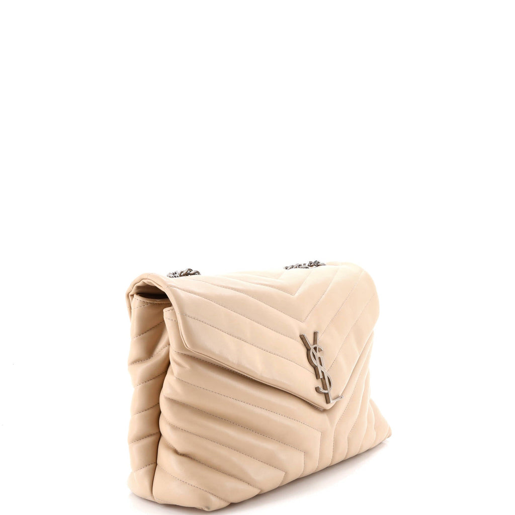 Loulou Shoulder Bag Matelasse Chevron Leather Medium