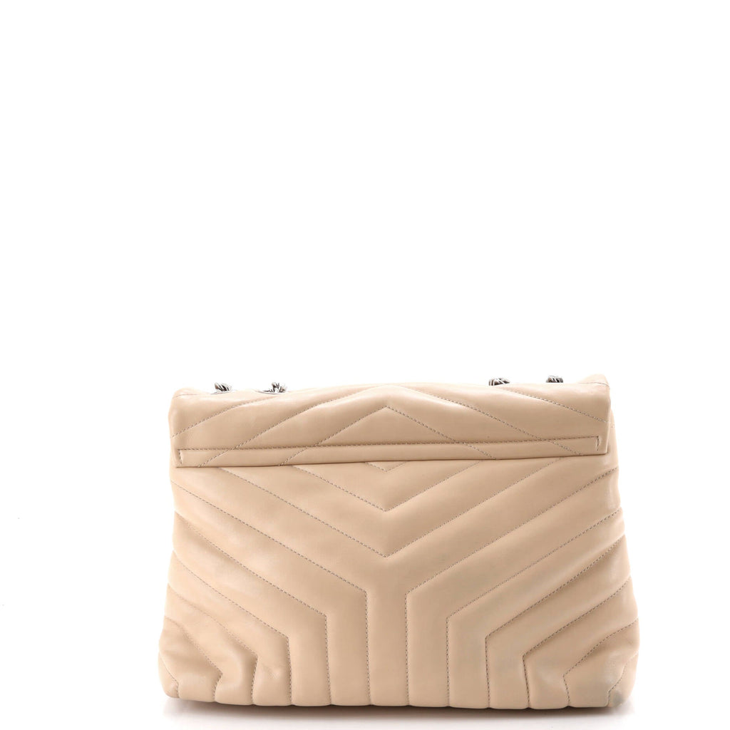 Loulou Shoulder Bag Matelasse Chevron Leather Medium