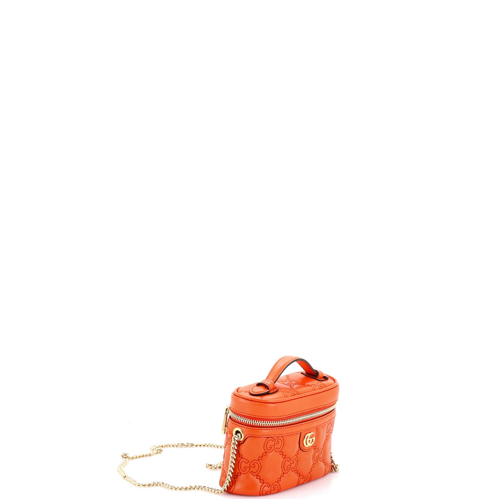 Top Handle Vanity Chain Bag GG Matelasse Leather Mini