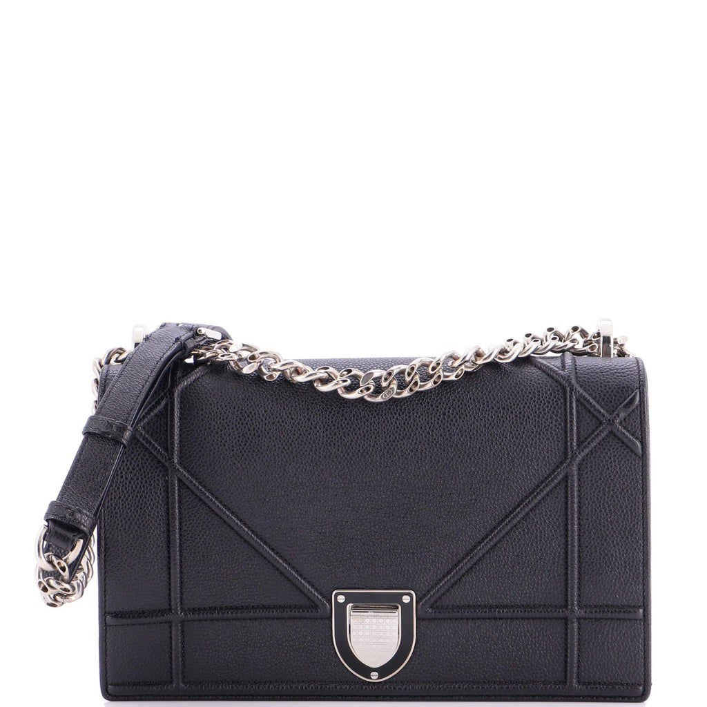 Diorama Flap Bag Grained Calfskin Medium