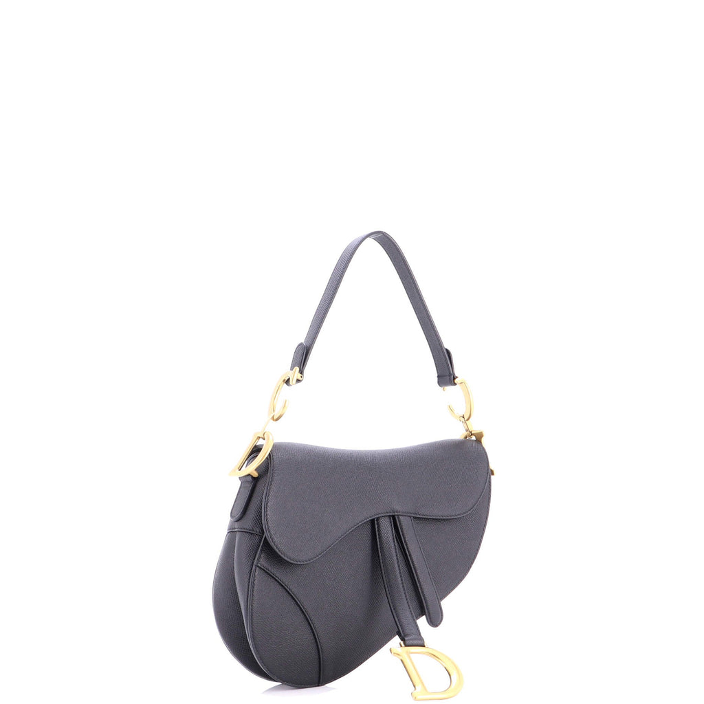 Saddle Handbag Leather Medium
