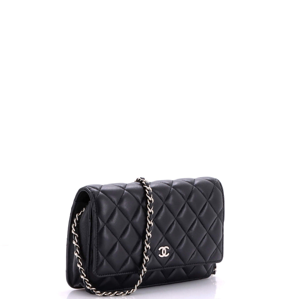Wallet on Chain Quilted Lambskin